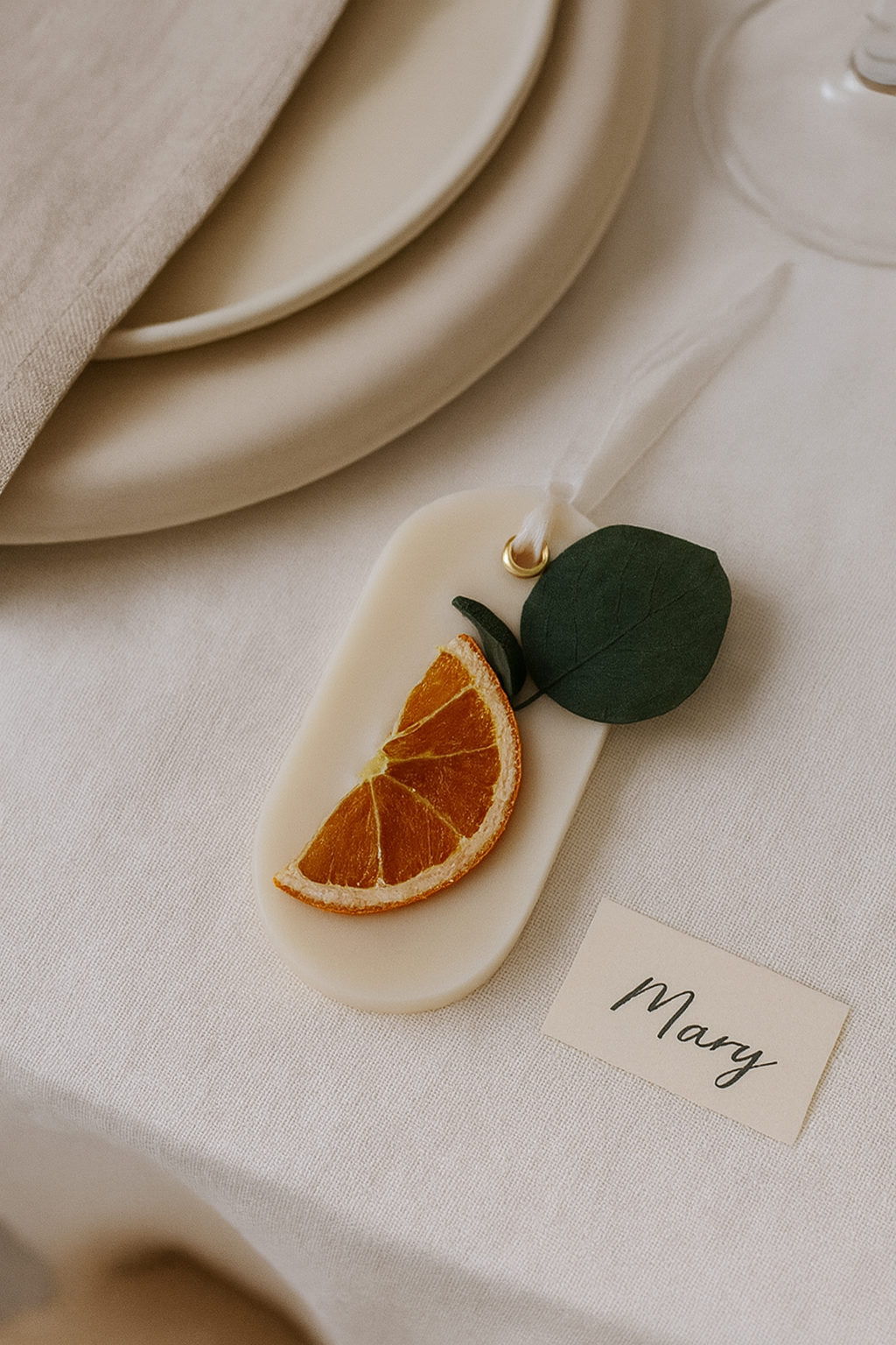 Personalized sachet in wedding theme colors—drawer freshener gift